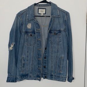 Forever 21 distressed denim jacket